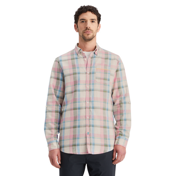 Yarn Dye Check Roll Up Shirt - Green